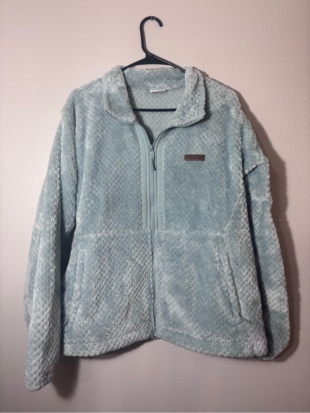 Columbia Light Blue Teddy Sherpa Jacket - Womens